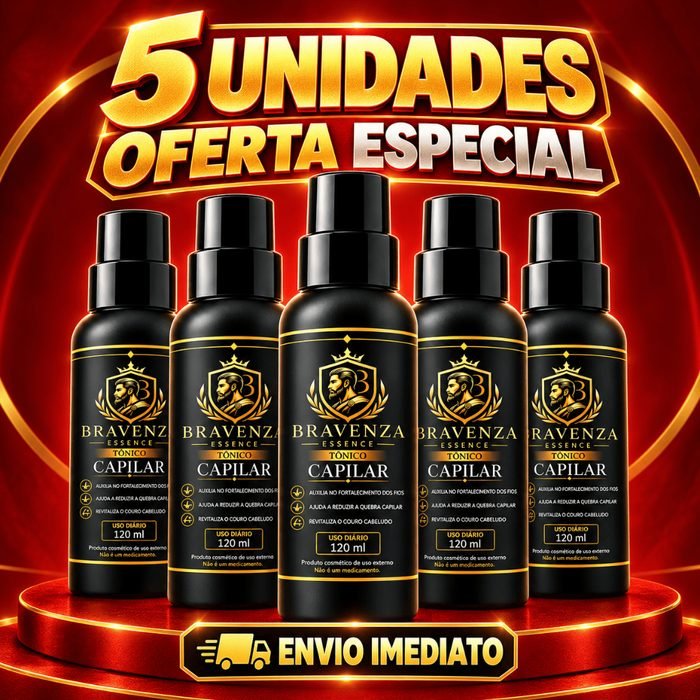 Kit 5x Tônico Capilar pro Barber Cavanhaque Barba Bigode Cabelo 120ml Envio Imed
