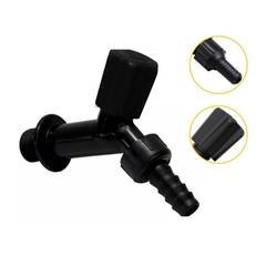 Kit com 12 Torneiras de Jardim/Tanque Plástica Preta - VALEPLAST