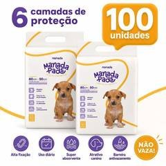 Kit 02 Tapete Higiênico Para Cães Manada Pads Neutro 50X60cm