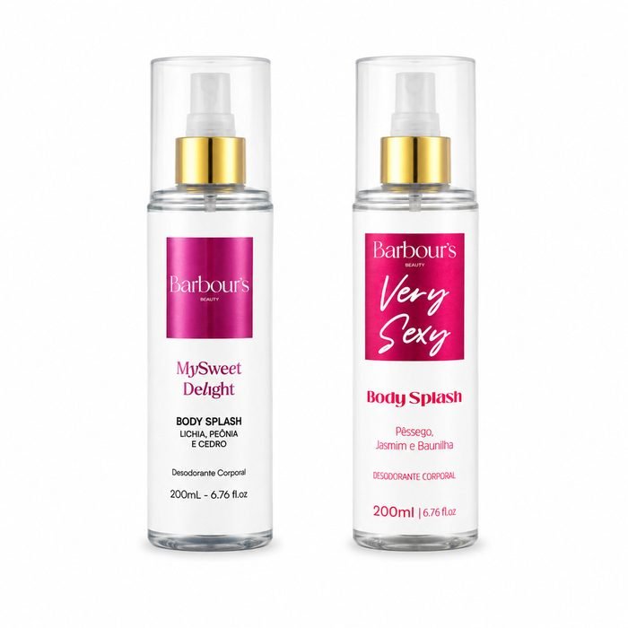 Kit Body Splash Feminino Barbours Fragrancias Exclusivas