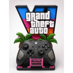 Suporte Gamer GTA IV para Controle ou Headset – Opções com Luminária em Impressão 3D