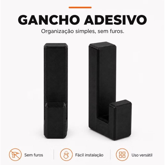 Ganchos Adesivos para Parede - Suporte Resistente para Toalhas de Banheiro e Cozinha