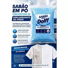 Sabão lava em Pó com Percarbonato de Sódio Tira Manchas para Roupas Brancas Limpeza Profunda 800g 2kg