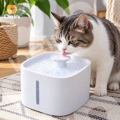 Fonte de Água Pet 3L Bebedouro Automático com Filtro Triplo LED USB para Cães e 