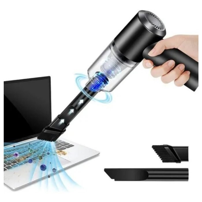 Aspirador de Pó Portátil Automotivo Potente USB Sem Fio – Alta Sucção, Compacto, Leve para Limpeza