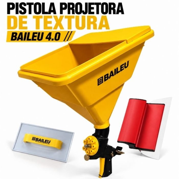Pistola 4.0  Projetora De Textura Massa Corrida Chapisco Grafiato 3,5L Bailéu Profissional