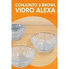 Conjunto Triplo Potes de Vidro Tampa Hermética Armazenamento Mantimentos Sobremesas Achadinhos