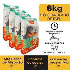 Granulado Biodegradável De Tofu Areia Banheiro Sanitário de Gato NATURAL P3T