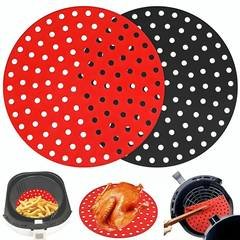Forro Tapete De Silicone Forma Para Air Fryer Reutilivável Fritadeira Elétrica Multiuso Universal