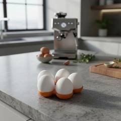 kit com 6 Suporte Para Ovos Organizador De Geladeira Super Prático