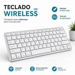 Teclado Bluetooth Ergonômico Macio Portátil Wireless Lehmox