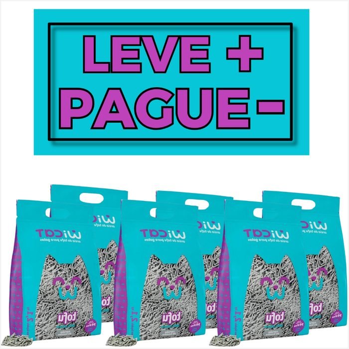 Kit Areia Higiênica De Tofu Carvão de Bambu 2.1kg Biodegradável Alta Absorção Para Gatos