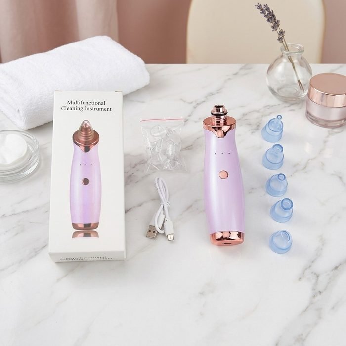 Extrator De Cravos A Vácuo Aparelho Limpeza De Pele Recarregável USB Sugador Facial Bivolt
