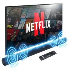 Soundbar para TV Home Theater Bluetooth 60W RMS Cabo HDMI Óptico Auxiliar Som Potente