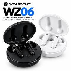 Fone Bluetooth TWS Wearzone WZ06 ANC ENC Bluetooth 5.3