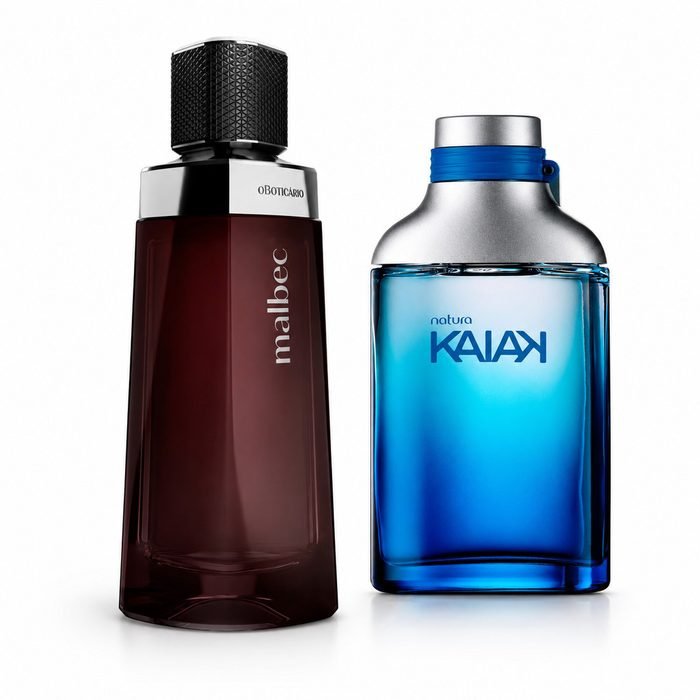 Duo de Desodorantes Colônia Kaiak Clássico e Malbec Masculino
