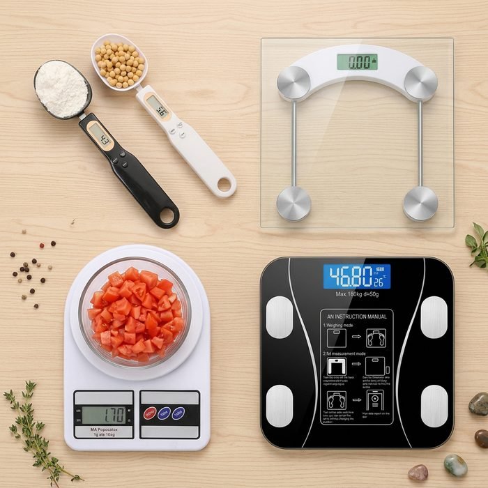 Balança Digital Alta Precisão Para Cozinha  Banheiro Academia  Corporal Multiuso