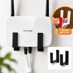 Suporte Roteador Parede Sem Furo Fita 3M Organizador WiFi Universal
